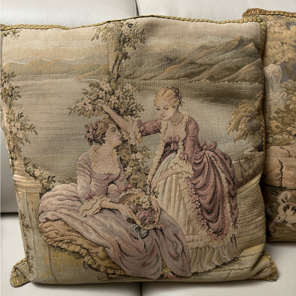 Vintage French Tapestry Pillows